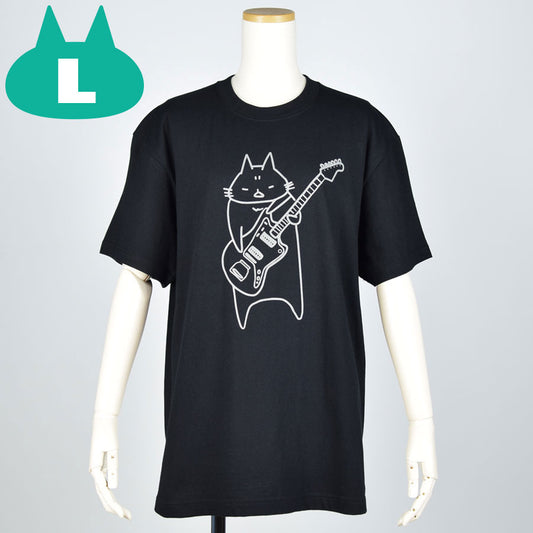 MINT NeKO Wagahai and guitar T -shirt L