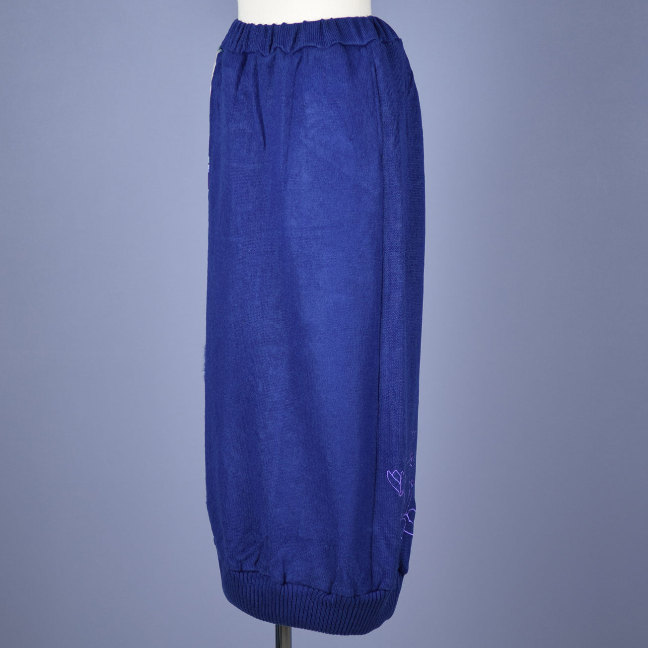 GOUK Japanese pattern switching knit skirt