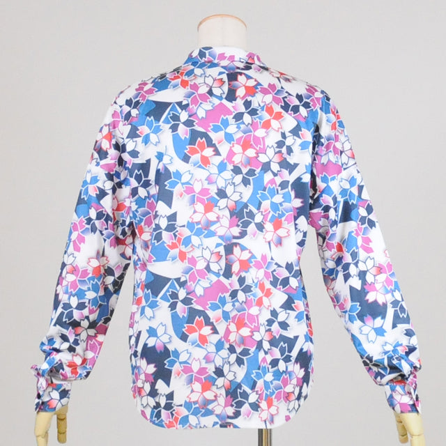 Cherry blossom pattern cut solo shirt