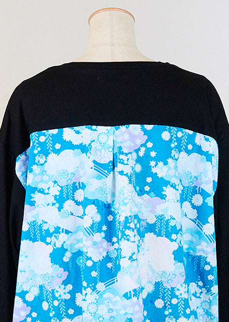 GOUK Samurai T -shirt using Japanese pattern bleached