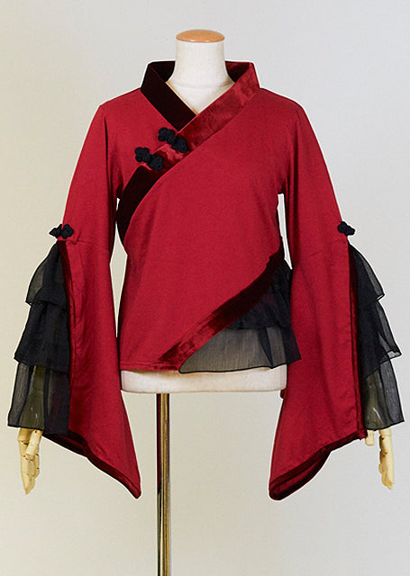 モリグチカ フリル着物袖のカットソー