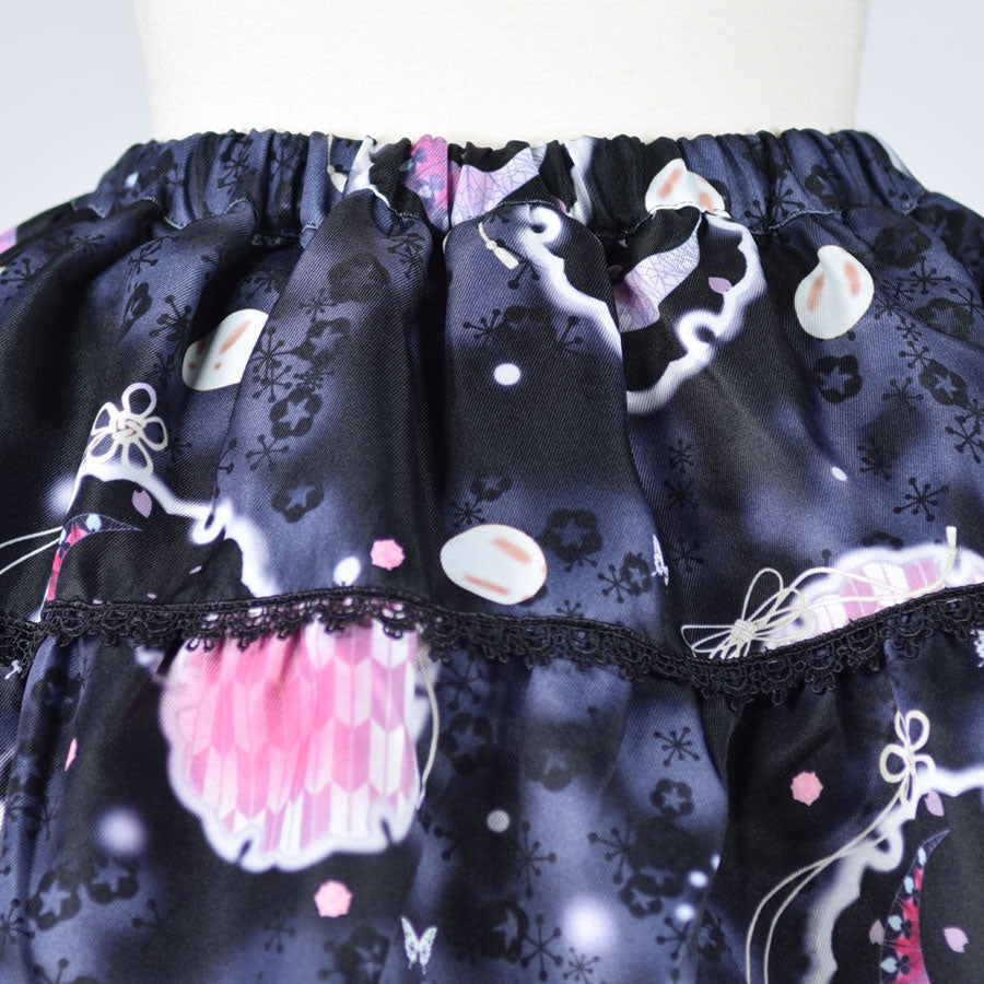 モリグチカ シロタエウサギフリルアップスカート