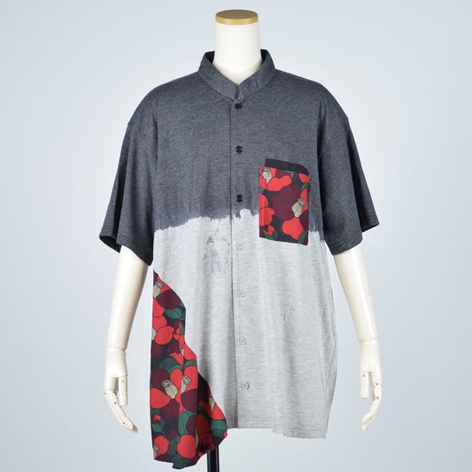 Pintack collar dress with TKR cherry blossom prints