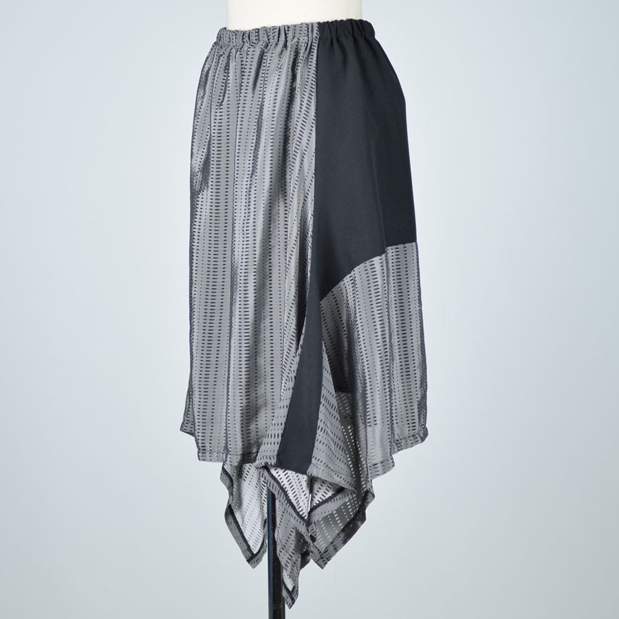 TKR silver and black skirt