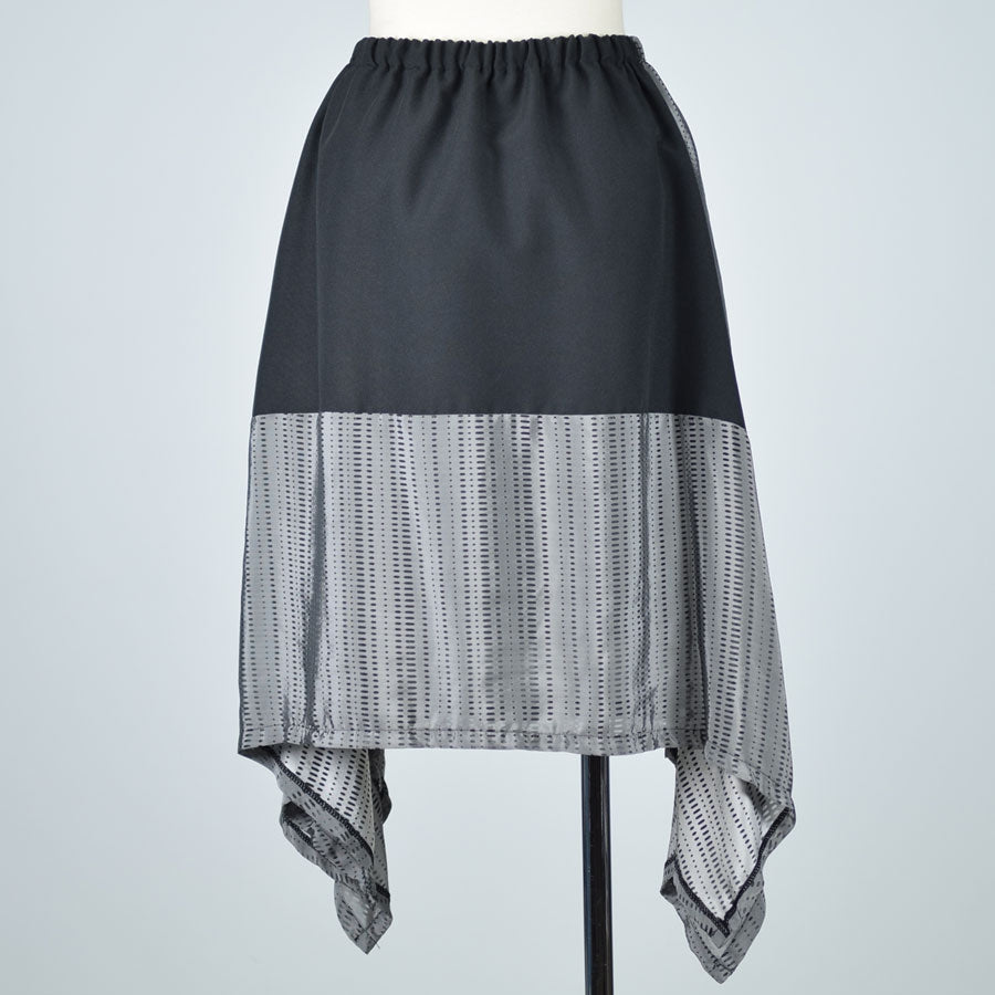TKR silver and black skirt
