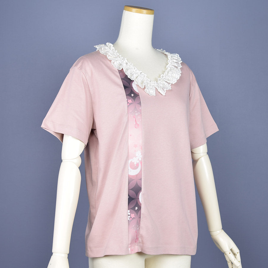 [Ended order] Moriguchika lace collar Odekake Tops