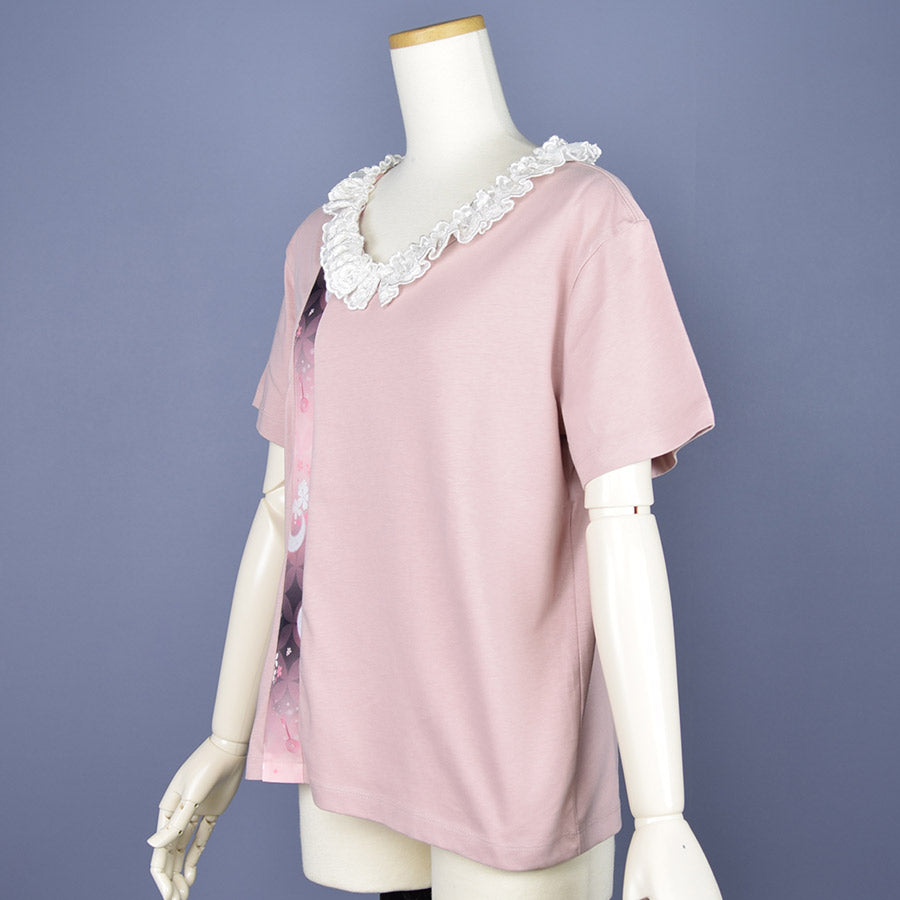 [Ended order] Moriguchika lace collar Odekake Tops