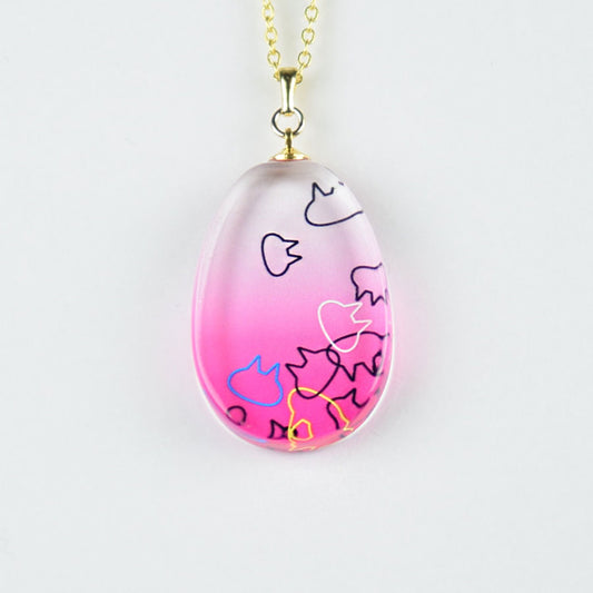 Mint NEKO Cat -Sileet Necklace