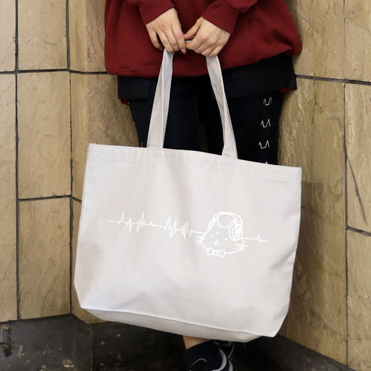 Mint NEKO Headphone tote bag
