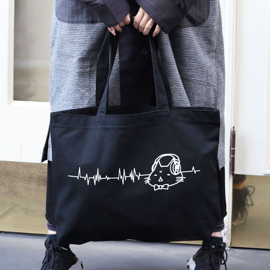 Mint NEKO Headphone tote bag