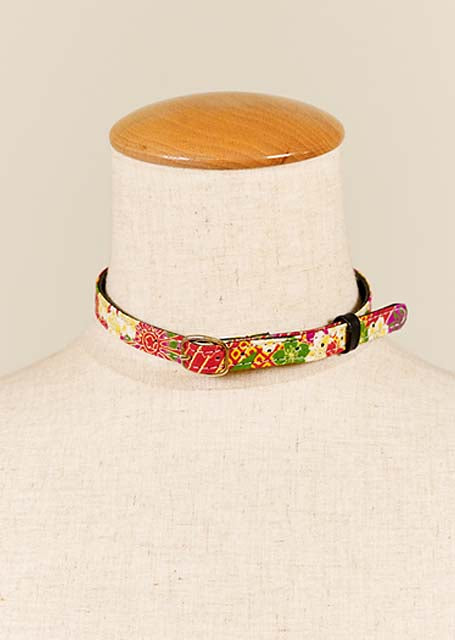 GOUK Japanese pattern choker Japanese pattern red